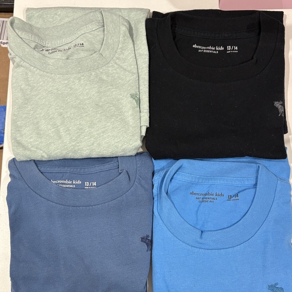 Abercrombie Kids Short Sleeve Tees - Black, Gray, Blue
